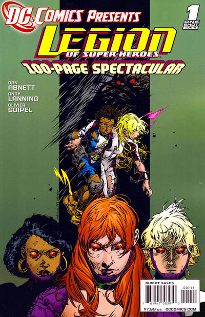 Cover for DC Comics Presents: Legion of Super-Heroes (DC, 2011 series) #1 [Error Version - Yellow Logo]