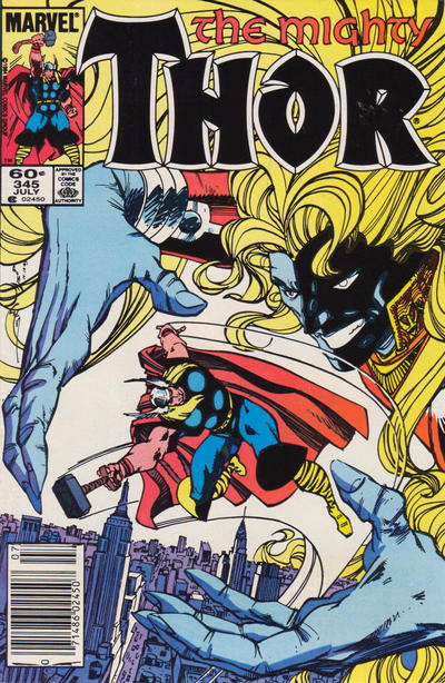 Cover for Thor (Marvel, 1966 series) #345 [Newsstand]