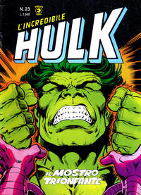 Cover Thumbnail for L'Incredibile Hulk (Editoriale Corno, 1980 series) #23