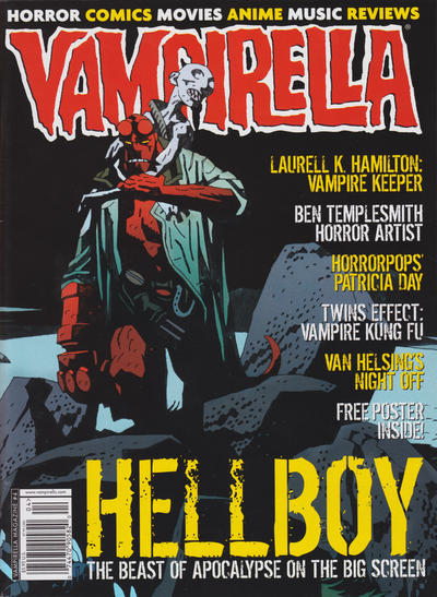 Cover for Vampirella Comics Magazine (Harris Comics, 2003 series) #4 [Hellboy Cover]