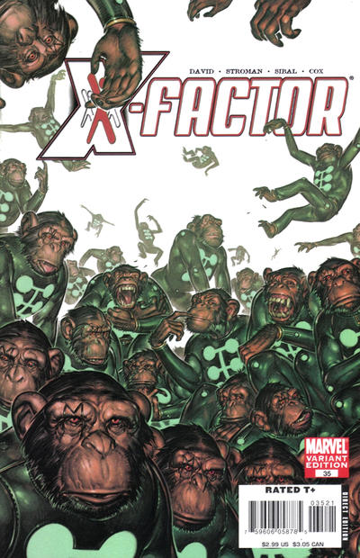 Cover for X-Factor (Marvel, 2006 series) #35 [Marvel Apes Variant Edition]
