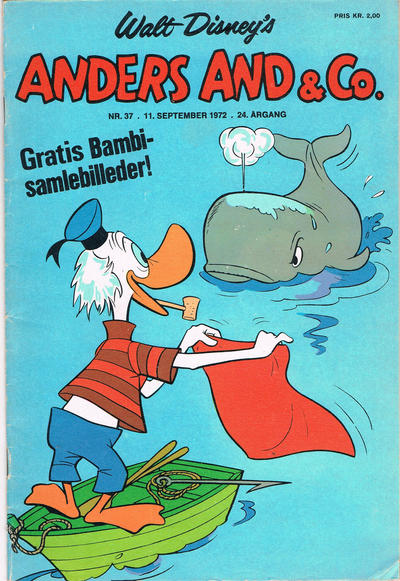 Cover for Anders And & Co. (Egmont, 1949 series) #37/1972