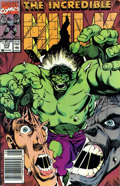 Cover for The Incredible Hulk (Marvel, 1968 series) #372 [Newsstand]