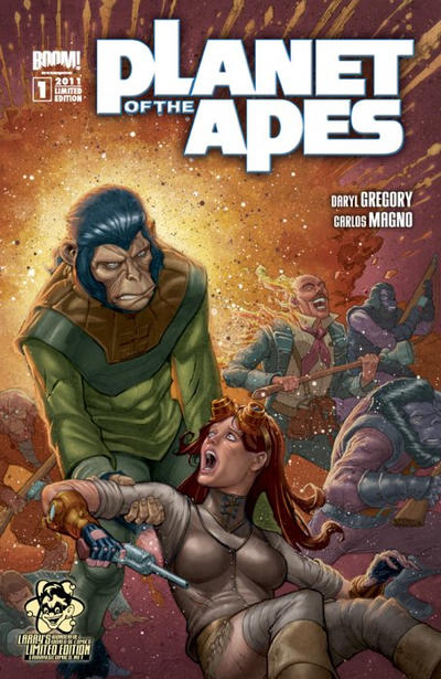 Cover for Planet of the Apes (Boom! Studios, 2011 series) #1 [Larry's Comics Store Variant]