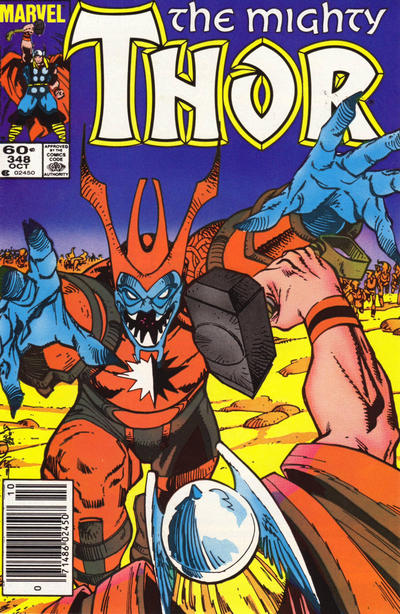 Cover for Thor (Marvel, 1966 series) #348 [Newsstand]