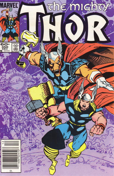 Cover for Thor (Marvel, 1966 series) #350 [Newsstand]