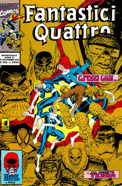 Cover for Fantastici Quattro (Edizioni Star Comics, 1988 series) #105