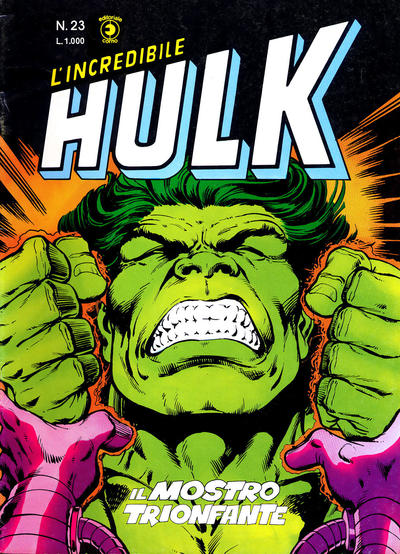 Cover for L'Incredibile Hulk (Editoriale Corno, 1980 series) #23