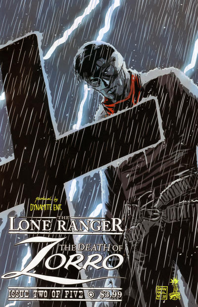 Cover for The Lone Ranger & Zorro: The Death of Zorro (Dynamite Entertainment, 2011 series) #2 [Main Cover]