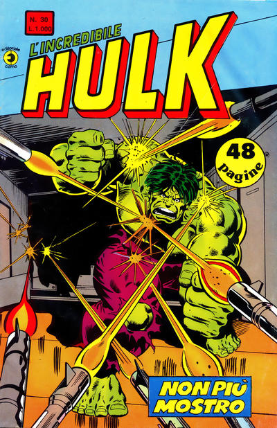Cover for L'Incredibile Hulk (Editoriale Corno, 1980 series) #30