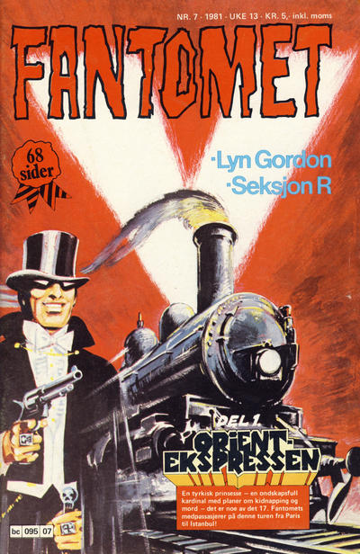 Cover for Fantomet (Semic, 1976 series) #7/1981