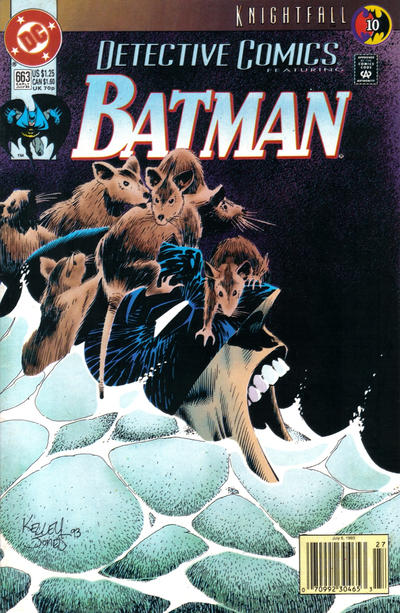 Cover for Detective Comics (DC, 1937 series) #663 [Newsstand]