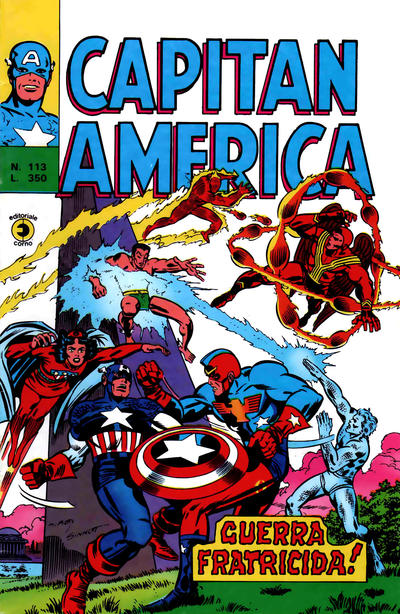 Cover for Capitan America (Editoriale Corno, 1973 series) #113