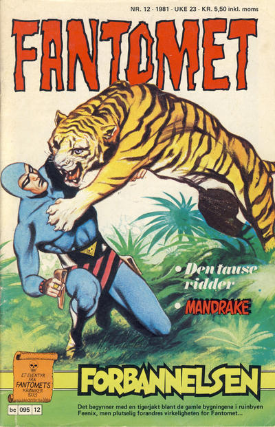 Cover for Fantomet (Semic, 1976 series) #12/1981
