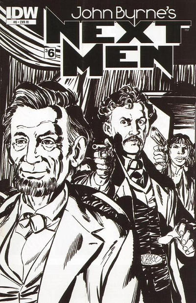 Cover for John Byrne's Next Men (IDW, 2010 series) #6 [RI Cover]