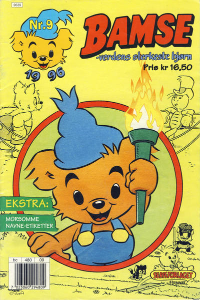 Cover for Bamse (Hjemmet / Egmont, 1991 series) #9/1996