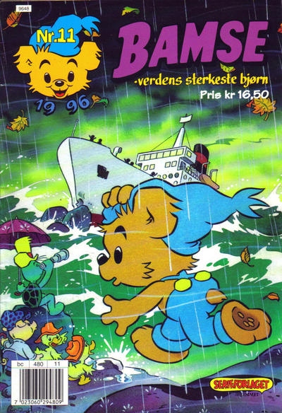 Cover for Bamse (Hjemmet / Egmont, 1991 series) #11/1996