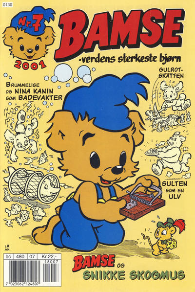 Cover for Bamse (Hjemmet / Egmont, 1991 series) #7/2001