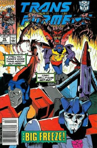 Cover for The Transformers (Marvel, 1984 series) #76 [Newsstand]