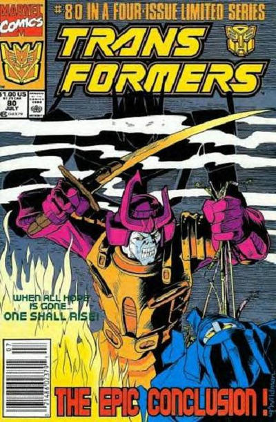 Cover for The Transformers (Marvel, 1984 series) #80 [Newsstand]
