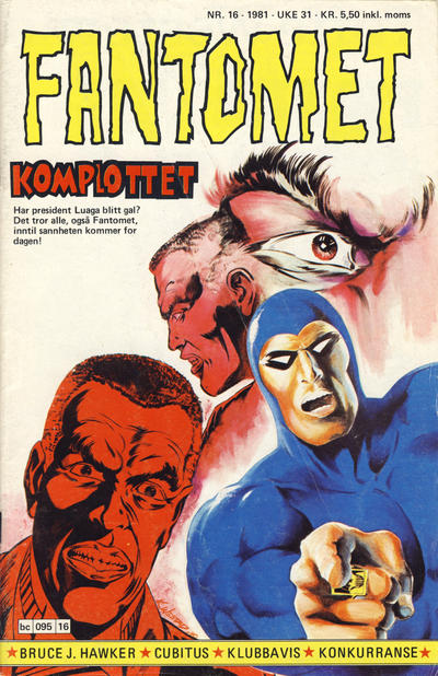 Cover for Fantomet (Semic, 1976 series) #16/1981