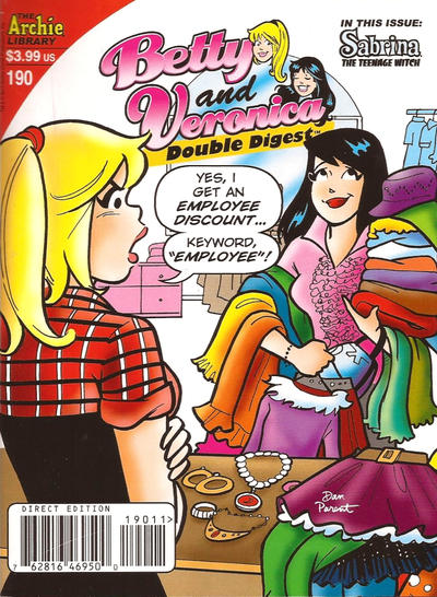 Cover for Betty & Veronica (Jumbo Comics) Double Digest (Archie, 1987 series) #190