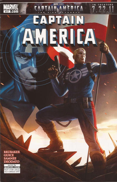 Cover for Captain America (Marvel, 2005 series) #617 [Giveaway Edition]