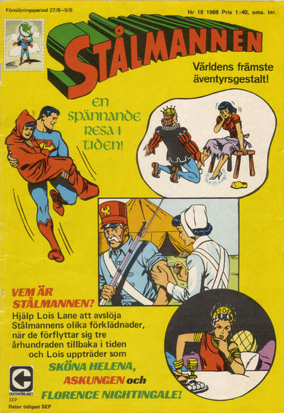 Cover for Stålmannen (Centerförlaget, 1949 series) #18/1968