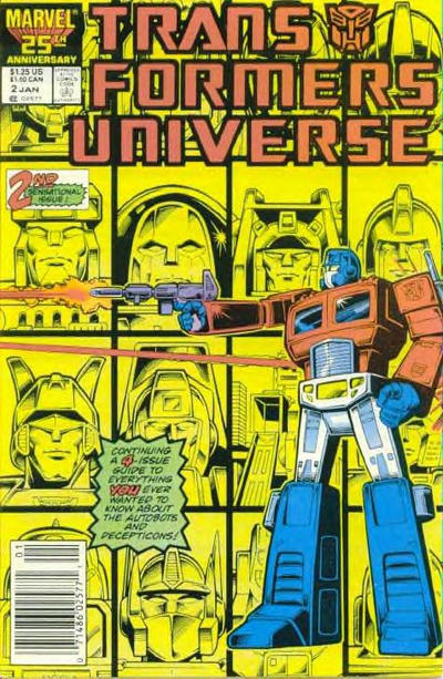 Cover for The Transformers Universe (Marvel, 1986 series) #2 [Newsstand]