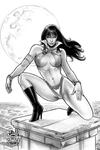 Cover Thumbnail for Vampirella (2010 series) #1 [Midtown Comics Exclusive Fabiano Neves Black and White Virgin Art]