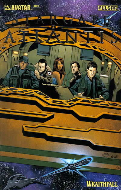 Cover for Stargate Atlantis: Wraithfall (Avatar Press, 2005 series) #3 [Platinum Foil]