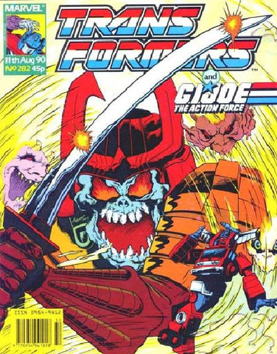 Cover for The Transformers (Marvel UK, 1984 series) #282