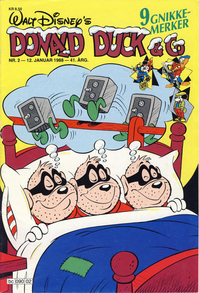 Cover for Donald Duck & Co (Hjemmet / Egmont, 1948 series) #2/1988