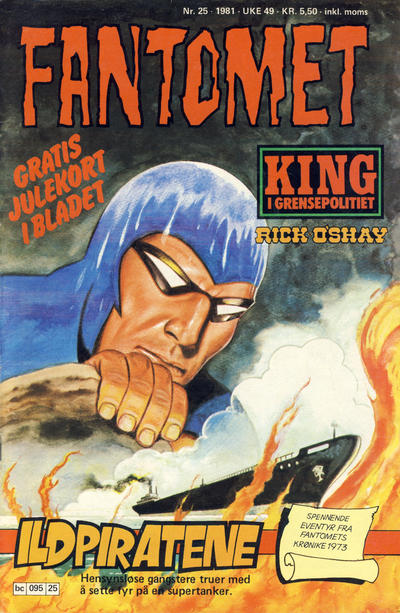 Cover for Fantomet (Semic, 1976 series) #25/1981