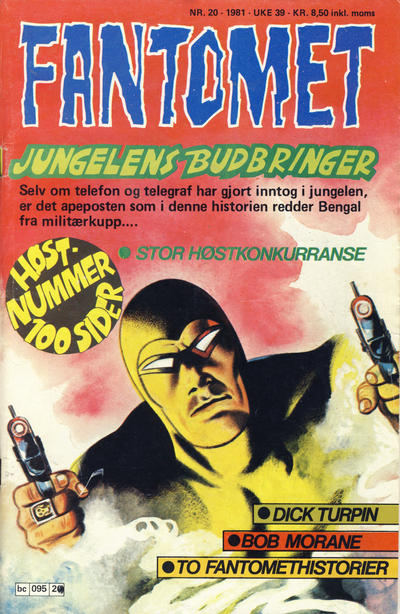 Cover for Fantomet (Semic, 1976 series) #20/1981