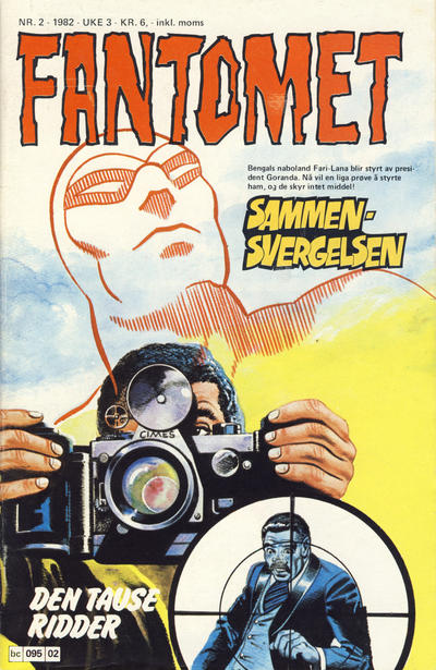 Cover for Fantomet (Semic, 1976 series) #2/1982