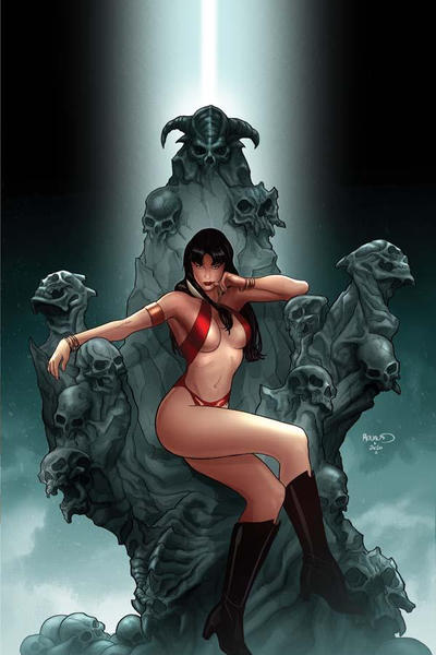 Cover for Vampirella (Dynamite Entertainment, 2010 series) #4 [Virgin Art Paul Renaud]