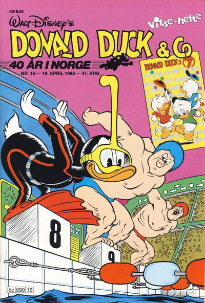 Cover for Donald Duck & Co (Hjemmet / Egmont, 1948 series) #16/1988
