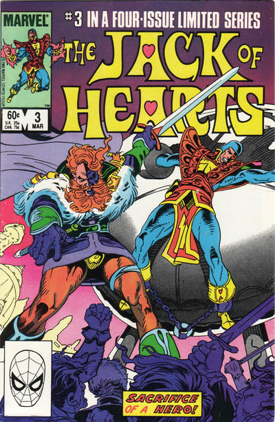Cover for The Jack of Hearts (Marvel, 1984 series) #3 [Direct]