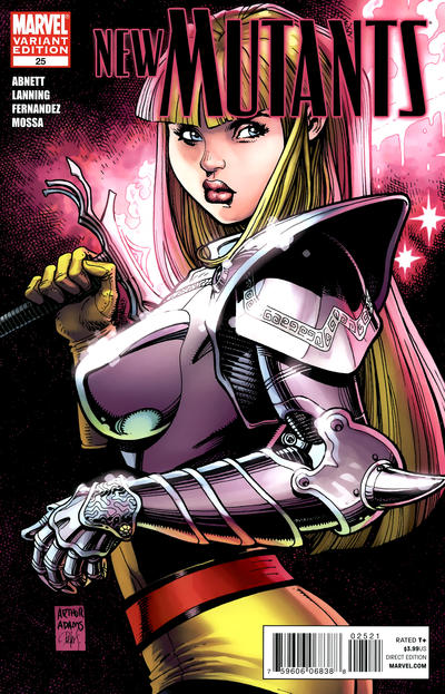 Cover for New Mutants (Marvel, 2009 series) #25 [Variant Edition - Arthur Adams]
