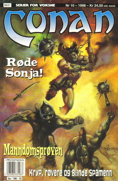 Cover for Conan (Bladkompaniet / Schibsted, 1990 series) #10/1998