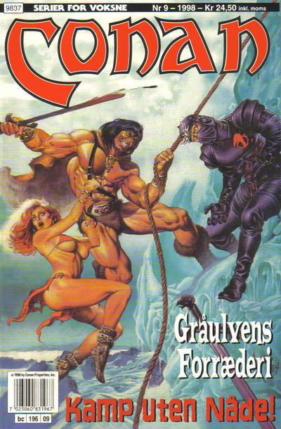 Cover for Conan (Bladkompaniet / Schibsted, 1990 series) #9/1998