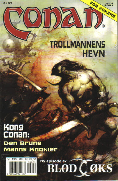 Cover for Conan (Bladkompaniet / Schibsted, 1990 series) #9/2001