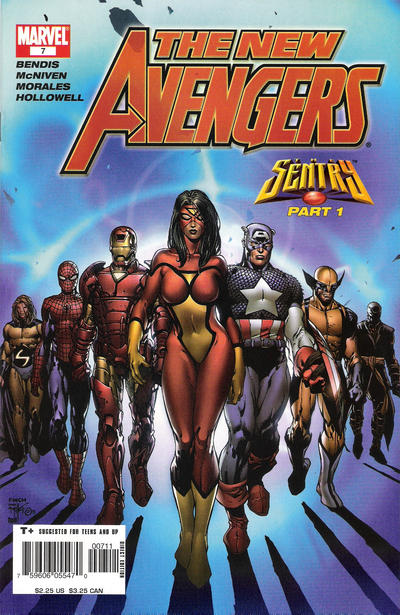 Cover for New Avengers (Marvel, 2005 series) #7 [Direct Edition]