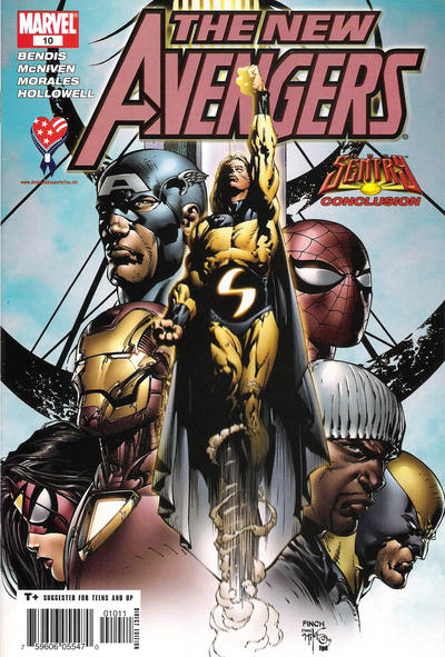 Cover for New Avengers (Marvel, 2005 series) #10 [Direct Edition]