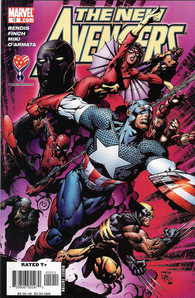 Cover for New Avengers (Marvel, 2005 series) #12 [Direct Edition]