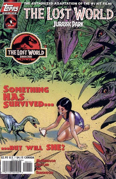 Cover for The Lost World: Jurassic Park (Topps, 1997 series) #1 [Art Cover]