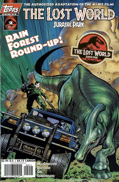 Cover for The Lost World: Jurassic Park (Topps, 1997 series) #2 [Art Cover]