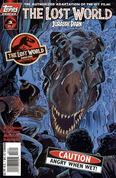 Cover for The Lost World: Jurassic Park (Topps, 1997 series) #3 [Art Cover]