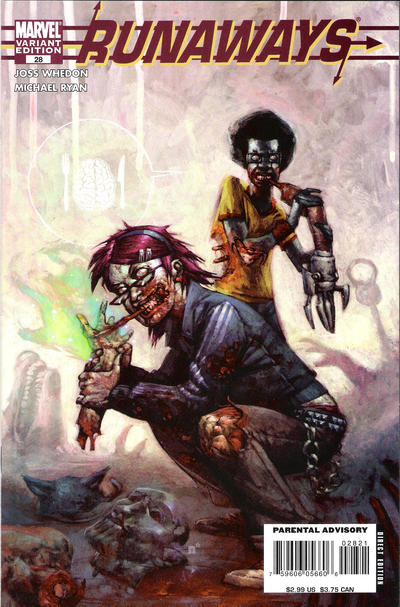 Cover for Runaways (Marvel, 2005 series) #28 [Zombie Variant Edition]